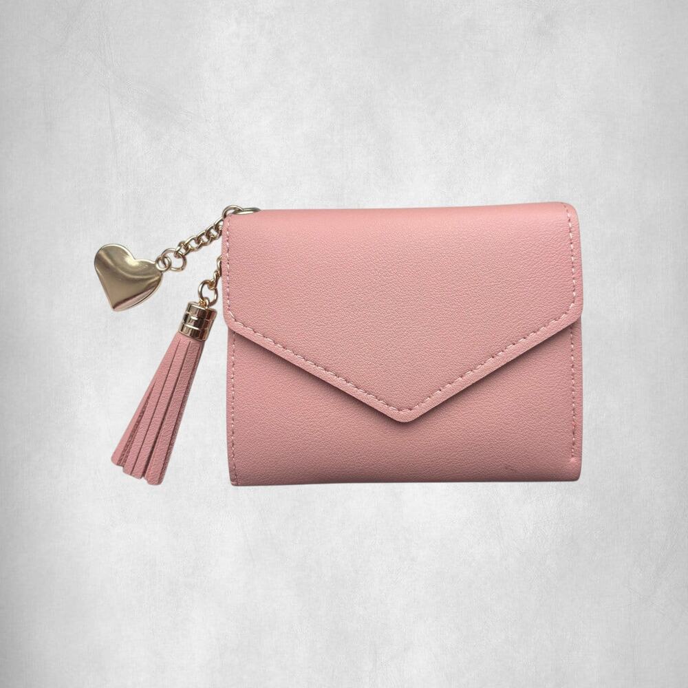 Pink Tassel Small Wallet